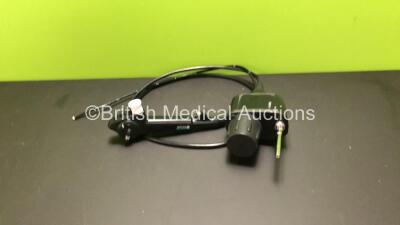 Pentax EB-1570K Video Bronchoscope - Engineer's Report : Optical System - Untested Due to No Processor, Angulation - Bending Section Strained, Insertion Tube - No Fault Found, Light Transmission - No Fault Found, Channels - No Fault Found, Leak Check - No