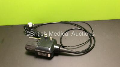 Pentax EB-1170K Video Bronchoscope - Engineer's Report : Optical System - Untested Due to No Processor, Angulation - No Fault Found, Insertion Tube - Crush Mark Present, Light Transmission - No Fault Found, Channels - No Fault Found, Leak Check - No Fault