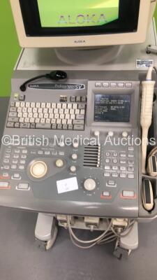 Aloka ProSound SSD-5000 SV Ultrasound Scanner with 4 x Transducers/Probes (1 x UST-5548,1 x UST-9126 / 1 x UST-9118 and 1 x UST-9115-5) and Sony Video Graphic Printer UP-895CE (Spares and Repairs-Does Not Boot) * SN M02907 * - 3