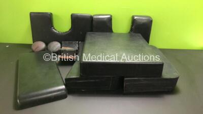 Job Lot of Operating Table Cushions, Accessories and Clamps