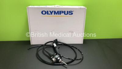 Olympus GIF-XQ240 Video Gastroscope in Case - Engineer's Report : Optical System - No Fault Found, Angulation - Play in Controls, Insertion Tube - No Fault Found, Light Transmission - No Fault Found, Channels - No Fault Found, Leak Check - No Fault Found 