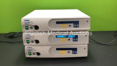 3 x Mitek VAPR 3 Electrosurgical / Diathermy Units (All Power Up)