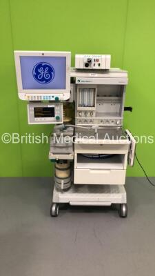 Datex-Ohmeda Aestiva/5 Anaesthesia Machine with Datex-Ohmeda 7900 SmartVent Software Version 4.8 PSVPro,GE Monitor,GE Module Rack Including 1 x E-CAiOV Gas Module with Spirometry and D-Fend Water Trap,1 x E-PRESTN Module with SpO2,T1,T2,P1,P2,NIBP and ECG