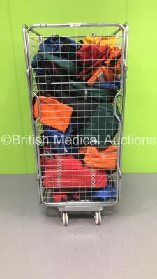 Large Cage of Mixed Ambulance Bags with Consumables (Cage Not Included)