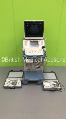 Toshiba Xario XG Flatscreen Ultrasound Scanner Model SSA-680A with 4 x Transducers/Probes (1 x PVT-674BT * Mfd 2007 *,1 x PVT-375BT,1 x PVT-661VT and 1 x 8CV2 * Mfd 2012 *),Sony Digital Graphic Printer UP-D897 and Sony Digital Color Printer UP-D23MD (Powe