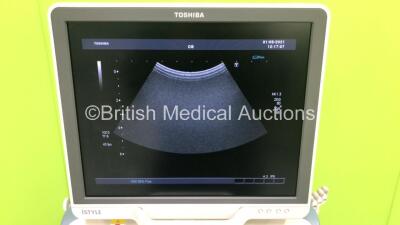 Toshiba Xario XG Flatscreen Ultrasound Scanner Model SSA-680A with 4 x Transducers/Probes (1 x PVT-674BT * Mfd 2007 *,1 x PVT-375BT,1 x PVT-661VT and 1 x 8CV2 * Mfd 2012 *),Sony Digital Graphic Printer UP-D897 and Sony Digital Color Printer UP-D23MD (Powe - 2