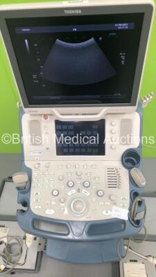 Toshiba Xario XG Flatscreen Ultrasound Scanner Model SSA-680A with 4 x Transducers/Probes (1 x PVT-674BT * Mfd 2007 *,1 x PVT-375BT,1 x PVT-661VT and 1 x 8CV2 * Mfd 2012 *),Sony Digital Graphic Printer UP-D897 and Sony Digital Color Printer UP-D23MD (Powe - 3