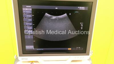 Toshiba Xario XG Flatscreen Ultrasound Scanner Model SSA-680A with 4 x Transducers/Probes (1 x PVT-674BT * Mfd 2007 *,1 x PVT-375BT,1 x PVT-661VT and 1 x 8CV2 * Mfd 2012 *),Sony Digital Graphic Printer UP-D897 and Sony Digital Color Printer UP-D23MD (Powe - 14