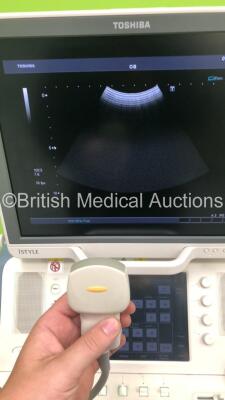 Toshiba Xario XG Flatscreen Ultrasound Scanner Model SSA-680A with 4 x Transducers/Probes (1 x PVT-674BT * Mfd 2007 *,1 x PVT-375BT,1 x PVT-661VT and 1 x 8CV2 * Mfd 2012 *),Sony Digital Graphic Printer UP-D897 and Sony Digital Color Printer UP-D23MD (Powe - 15