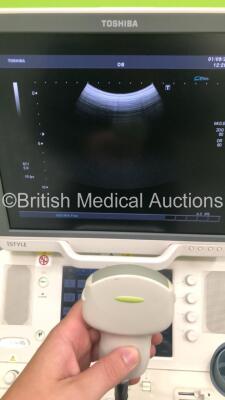 Toshiba Xario XG Flatscreen Ultrasound Scanner Model SSA-680A with 4 x Transducers/Probes (1 x PVT-674BT * Mfd 2007 *,1 x PVT-375BT,1 x PVT-661VT and 1 x 8CV2 * Mfd 2012 *),Sony Digital Graphic Printer UP-D897 and Sony Digital Color Printer UP-D23MD (Powe - 18