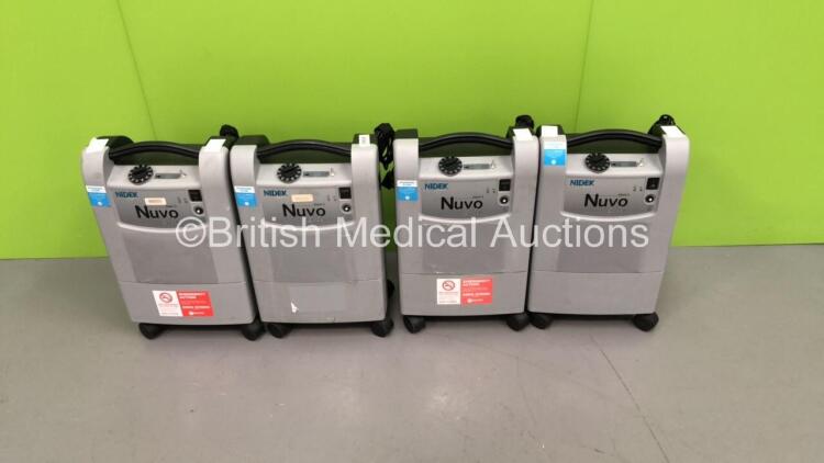 4 x Nidek Medical Nuvo Lite Mark 5 Oxygen Concentrators (All Power Up)