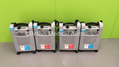 1 x Nidek Medical Nuvo Lite 3 Mark 5 Oxygen Concentrator and 3 x Nidek Medical Nuvo Lite Mark 5 Oxygen Concentrators (All Power Up)