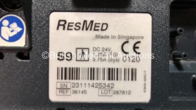 8 x ResMed S9 Escape CPAP Units with 8 x AC Power Supplies and 4 x H5i Humidifiers (All Power Up) - 4