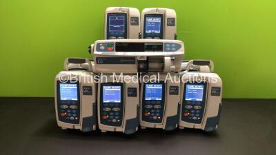 Job Lot Including 10 x Carefusion Alaris VP Plus Guardrails Infusion Pumps and 1 x Carefusion Alaris CC Plus Syringe Pumps (All Power Up)