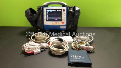 Zoll X Series 12 Lead Monitor / Defibrillator with ECG, SPO2, NIBP, CO2 and Printer Options, 2 x Batteries (1 x Housed within Unit), 1 x NIBP Cuff and Hose, 1 x SPO2 Finger Sensor, 1 x Paddle Lead, 12 Lead ECG Lead, WiFi Dongle and Base Bracket in a Zoll