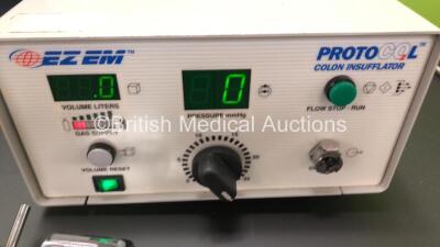 Mixed Lot Including 1 x CareFusion Alaris Enteral Syringe Pump (Powers Up with Service Message) 1 x SonoSite 180 Plus Ultrasound System Ref.P01576-08 with 2 x Batteries and Charger (No Power - Possible Flat Batteries) and 1 x EZ EM ProtoCOL Colon Insuffla - 8
