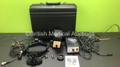 Heine Video Omega 2 C Ophthalmoscope Set in Carry Case with Accessories Including Heine EN 30 and Heine EN 20-1