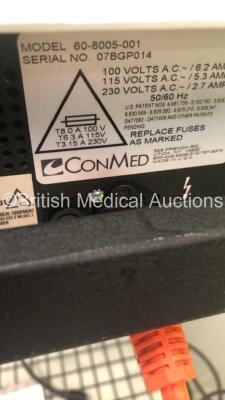 ConMed System 5000 Electrosurgical / Diathermy Unit on Stand with Dome Footswitch (Powers Up) *S/N 07BGP014* - 6