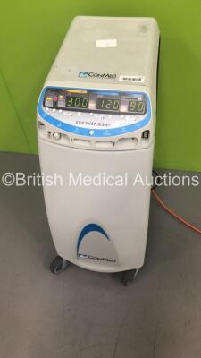 ConMed System 5000 Electrosurgical / Diathermy Unit on Stand with Dome Footswitch (Powers Up) *S/N 09JGP020* - 2