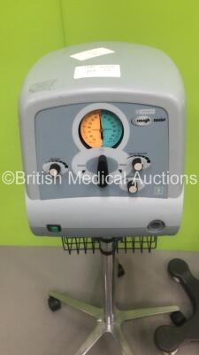 Mixed Lot Including 1 x Emerson Cough Assist on Stand,2 x Drip Stands and 1 x Drip Stand with 3 x Carefusion Alaris CC Syringe Pumps (3 x Power Up,1 x Syringe Pump No Power) * SN 1148 / 800327785 / 135163296 * - 2