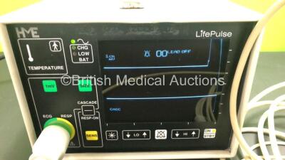 Job Lot Including 1 x GE Datex-Ohmeda F-FM-00 Patient Monitor with 1 x GE N-FC-00 Gas Module and 1 x GE E-PSMP-00 Module (Powers Up) and 1 x HME LifePulse Monitor - 6