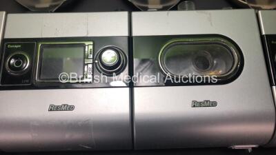 Job Lot Including 3 x ResMed S9 CPAP Units (2 x Escape, 1 x AutoSet) with 1 x H5i Humidifier and 3 x Power Supplies and 8 x ResMed S8 Escape II CPAP Units with 8 x H4i Humidifiers *23121310344 - 23121119563 - 23122187984* - 3