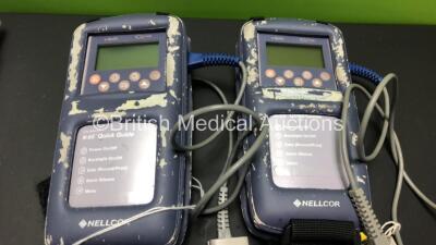 Mixed Lot Including 1 x Fresenius Applix Smart Pump with Applix Holder, 2 x Nellcor N-65 Oximeters, 1 x Respironics I-Neb with Power Supply, 3 x Temporary Pacemakers and Various Monitor Leads - 4