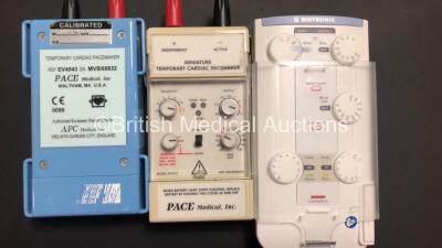 Mixed Lot Including 1 x Fresenius Applix Smart Pump with Applix Holder, 2 x Nellcor N-65 Oximeters, 1 x Respironics I-Neb with Power Supply, 3 x Temporary Pacemakers and Various Monitor Leads - 5