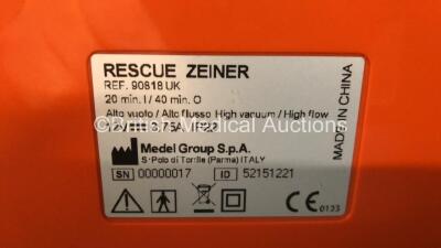 Mixed Lot Including 1 x Rescue Quick Clear Suction Unit with Serres Cup and Power Supply, 1 x Aerosol Suction Unit on Wheels, 2 x VacSax Suction Cups, 1 x Respironics Inspiration Elite and 1 x Omron Comp AIR Nebulisers - 5