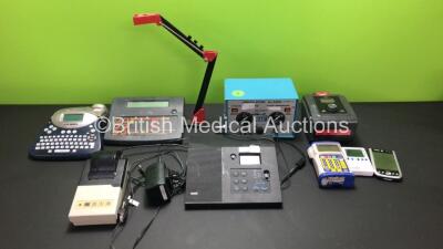 Mixed Lot Including 1 x Blease Ventilator Alarm Type 15, 1 x Philips Respironics BiPAP S/T, 1 x Abbott Gemstar, 1 x Orion Model SA520, 1 x Dymo LabelManager 350 and 1 x Hanna pH 210 Microprocessor pH Meter