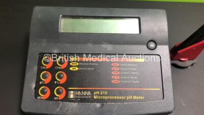 Mixed Lot Including 1 x Blease Ventilator Alarm Type 15, 1 x Philips Respironics BiPAP S/T, 1 x Abbott Gemstar, 1 x Orion Model SA520, 1 x Dymo LabelManager 350 and 1 x Hanna pH 210 Microprocessor pH Meter - 3