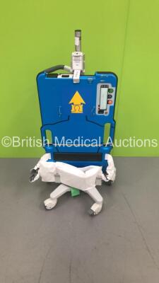 Zoll AutoPulse Resuscitation System Model 100 on Stand with 1 x Battery on Zoll Transporter Stand (Powers Up) * SN 23738 * * Mfd 2015 *