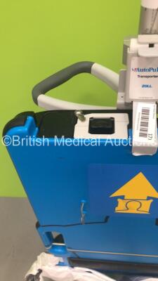 Zoll AutoPulse Resuscitation System Model 100 on Stand with 1 x Battery on Zoll Transporter Stand (Powers Up) * SN 23738 * * Mfd 2015 * - 3