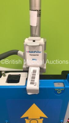 Zoll AutoPulse Resuscitation System Model 100 on Stand with 1 x Battery on Zoll Transporter Stand (Powers Up) * SN 23738 * * Mfd 2015 * - 5