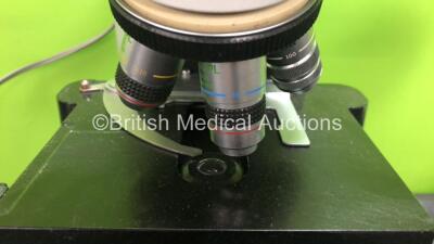 Job Lot Including 1 x Olympus CH40 Microscope (Incomplete) with 4 x Optics (1x Olympus A 100 1.30 Oil - 1 x OLYMPUS A 40 PL 0.65 - 1 x Olympus A 10 PL 0.25 - 1 x Zeiss ACHROPLAN 100x/1,25 Oil) and Various Microscope Accessories *0804831* - 2