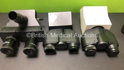Job Lot Including 1 x Olympus CH40 Microscope (Incomplete) with 4 x Optics (1x Olympus A 100 1.30 Oil - 1 x OLYMPUS A 40 PL 0.65 - 1 x Olympus A 10 PL 0.25 - 1 x Zeiss ACHROPLAN 100x/1,25 Oil) and Various Microscope Accessories *0804831* - 5