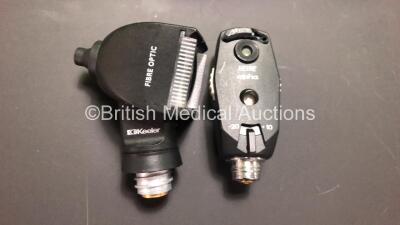 Job Lot Including 2 x Heine Alpha Otoscope - Ophthalmoscopes in Cases with 3 x Attachments, 1 x Keeler Vista 20 Otoscope in Case with 2x Attachments and 2 x Keeler Power Supplies - 5