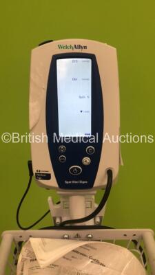 Welch Allyn Spot Vital Signs Monitor on Stand with BP Hose (Powers Up) - 2