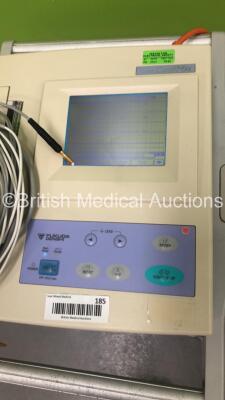 Fukuda Denshi CardiMax FX-7402 Machine on Stand with ECG Leads (Powers Up) - 3