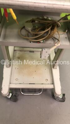 Fukuda Denshi CardiMax FX-7402 Machine on Stand with ECG Leads (Powers Up) - 6