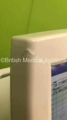 Edan F9 Fetal Monitor on Stand (Powers Up - Marks on Screen / Cracks on Surround) ***IR134*** - 3