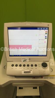 Edan F9 Fetal Monitor on Stand (Powers Up - Cracks on Surround) ***IR138*** - 2