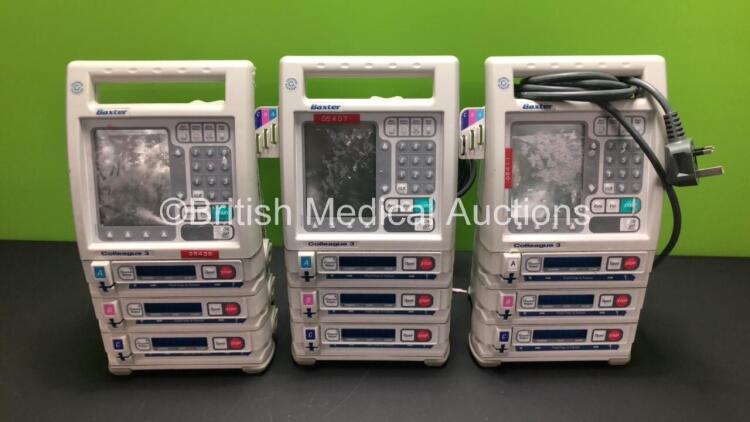 3 x Baxter Colleague 3 Infusion Pumps