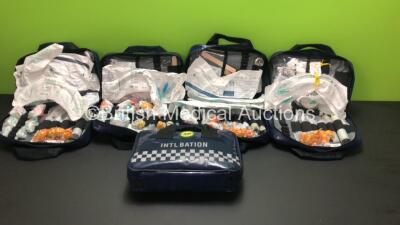 5 x SP Services Intubation Bags all with Various Intubation Equipment (See Photos for Details)