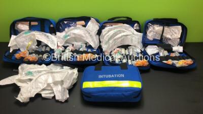 5 x SP Services Intubation Bags all with Various Intubation Equipment (See Photos for Details)