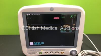GE Dash 4000 Patient Monitor Including ECG, NBP, CO2, BP1, BP2, SpO2 and Temp/co Options and with ECG Lead and CO2 Module *Mfd 2009* (Powers Up) - 2