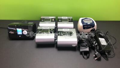 Job Lot Including 1 x ResMed AirSense 10 Autoset CPAP with Power Supply, 3 x ResMed S9 AutoSet CPAP Units with 1 x H5i Humidifier and 2 x Power Supplies