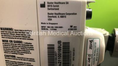 5 x Baxter Colleague 3 Volumetric Infusion Pumps (2 x Slight Damage to Screens - See Photo) - 5