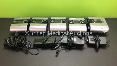 4 x ResMed S9 AutoSet CPAP Units with 1 x H5i Humidifier and 4 x Power Supplies