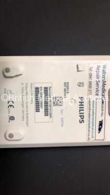 3 x Philips M3001A Modules Including Press, Temp, NBP, SPO2 and ECG Options (Some Slight Damage to Casing - See Photos) - 6